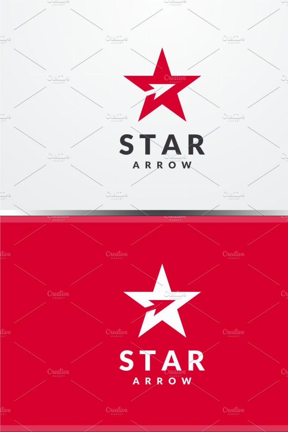 Star Arrow Logo pinterest preview image.