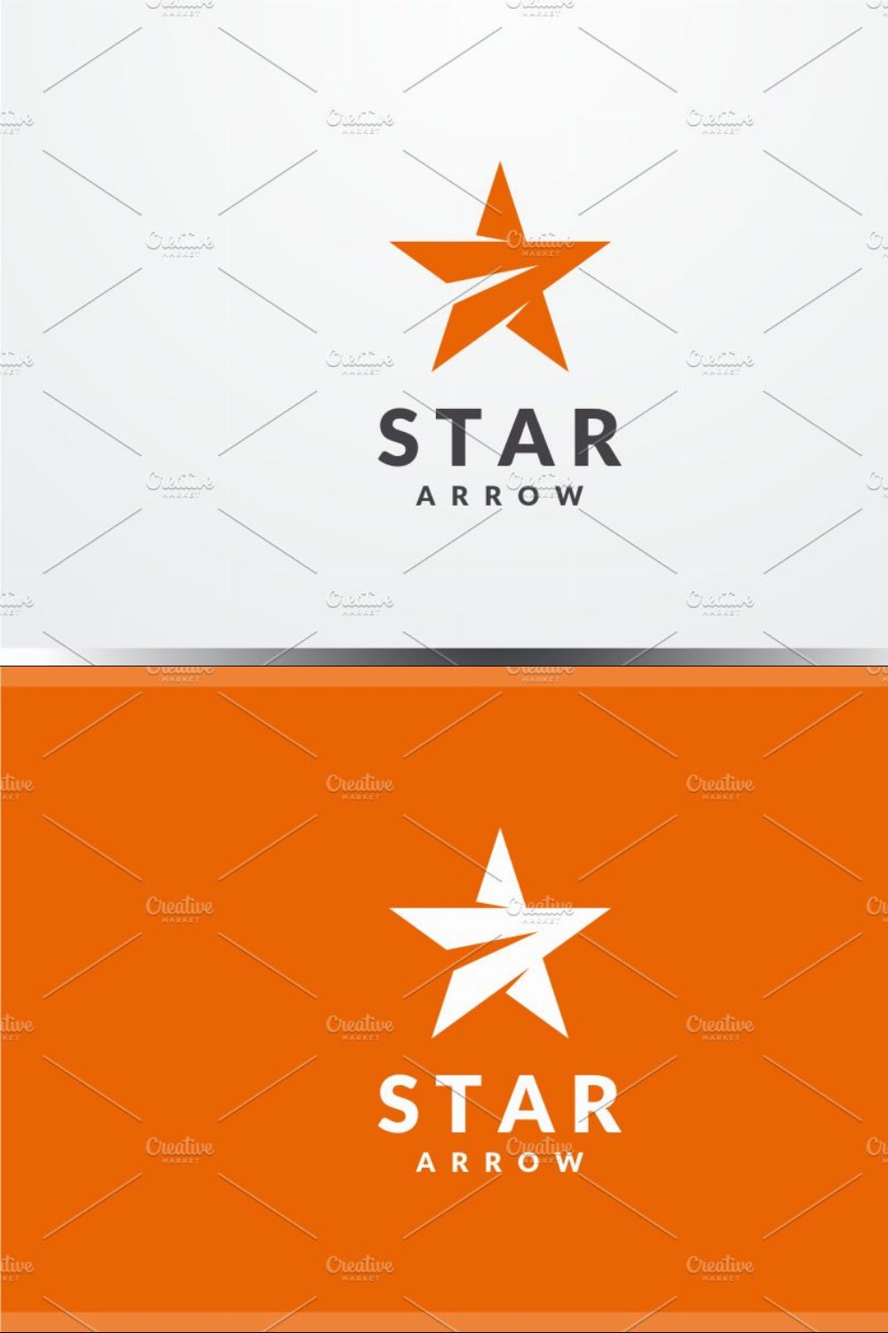 Star Arrow Logo pinterest preview image.