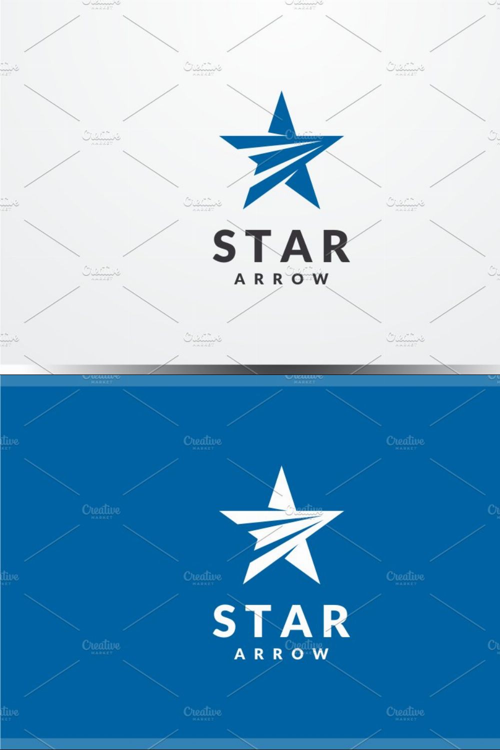 Star Arrow Logo pinterest preview image.