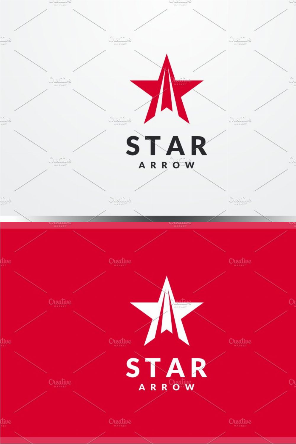 Star Arrow Logo pinterest preview image.