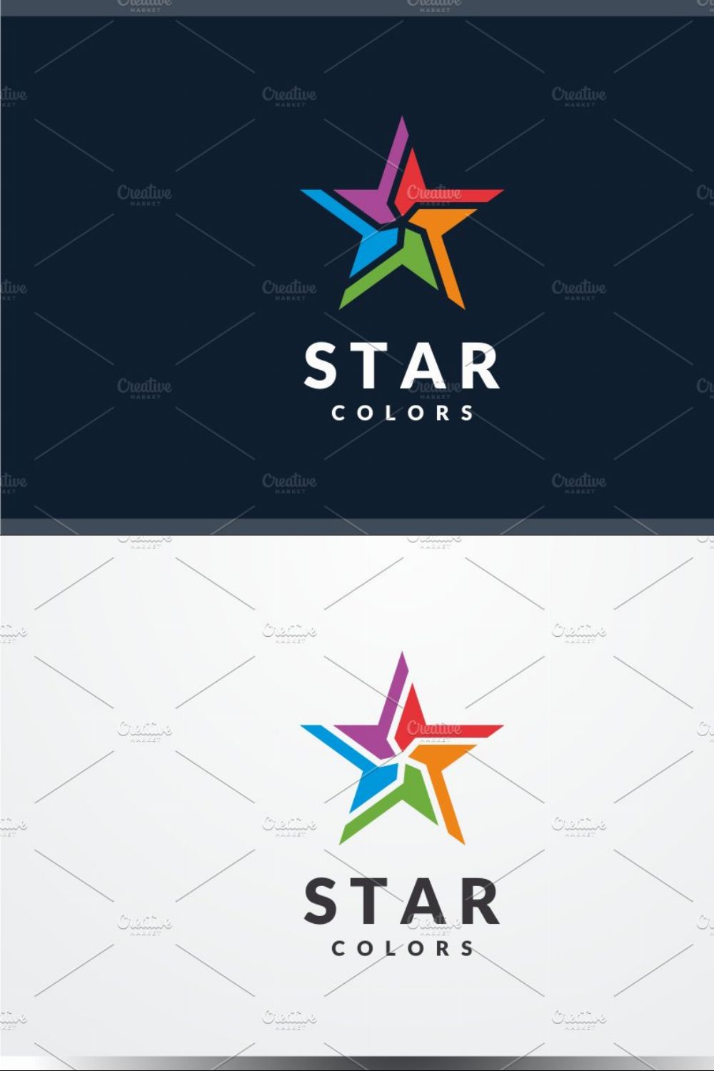 Star Colors Logo pinterest preview image.