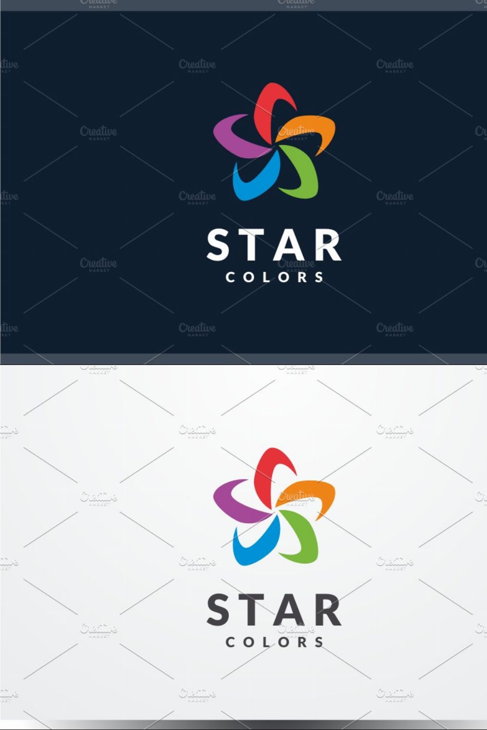 Star Colors Logo pinterest preview image.
