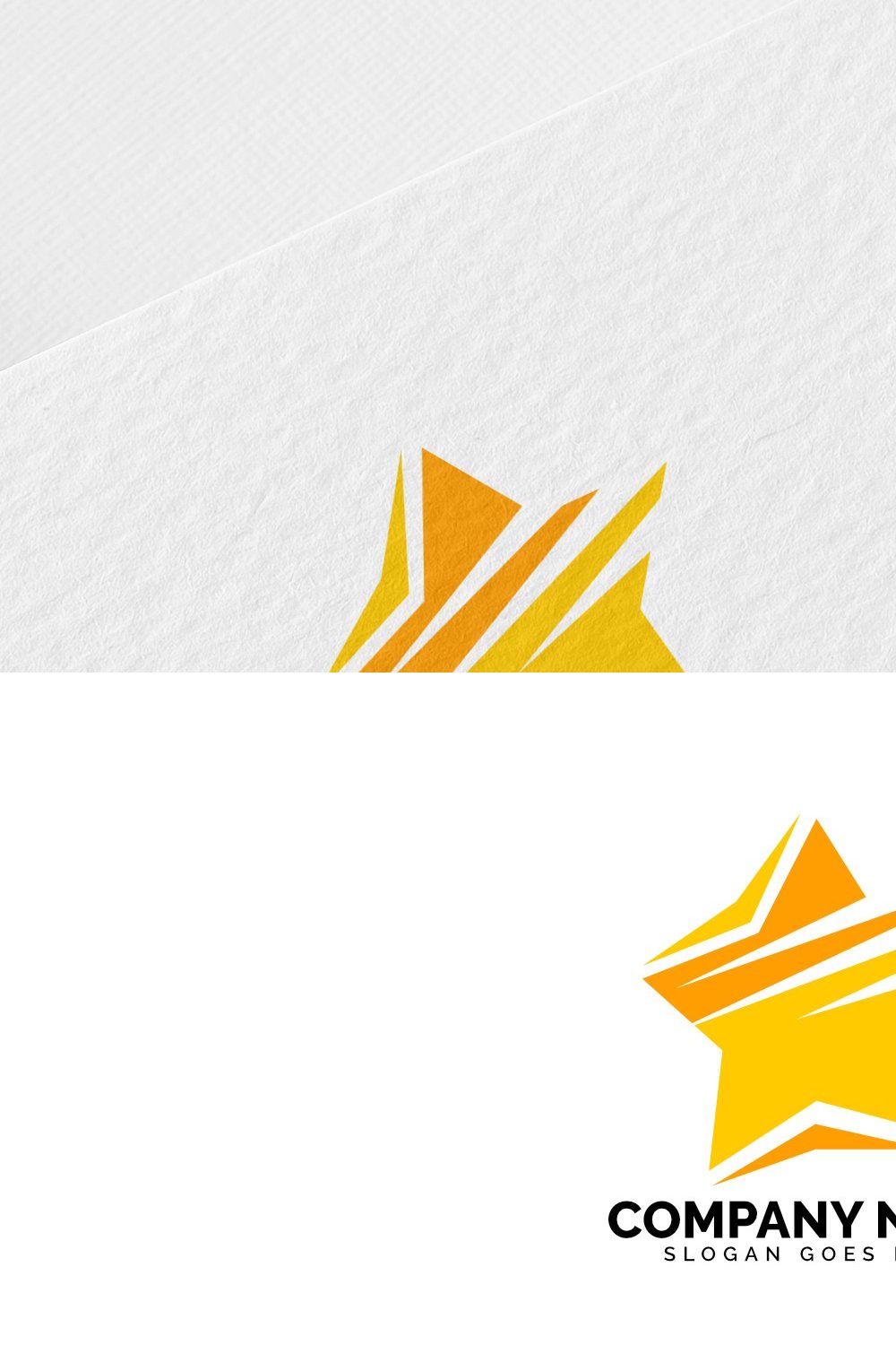 star logo template pinterest preview image.