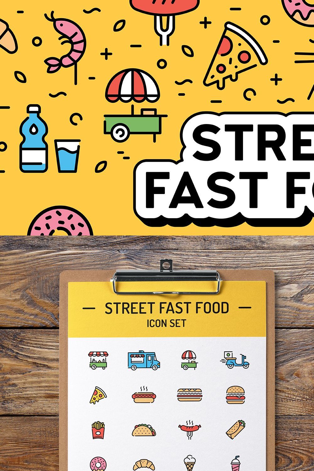 Street Fast Food Pack pinterest preview image.