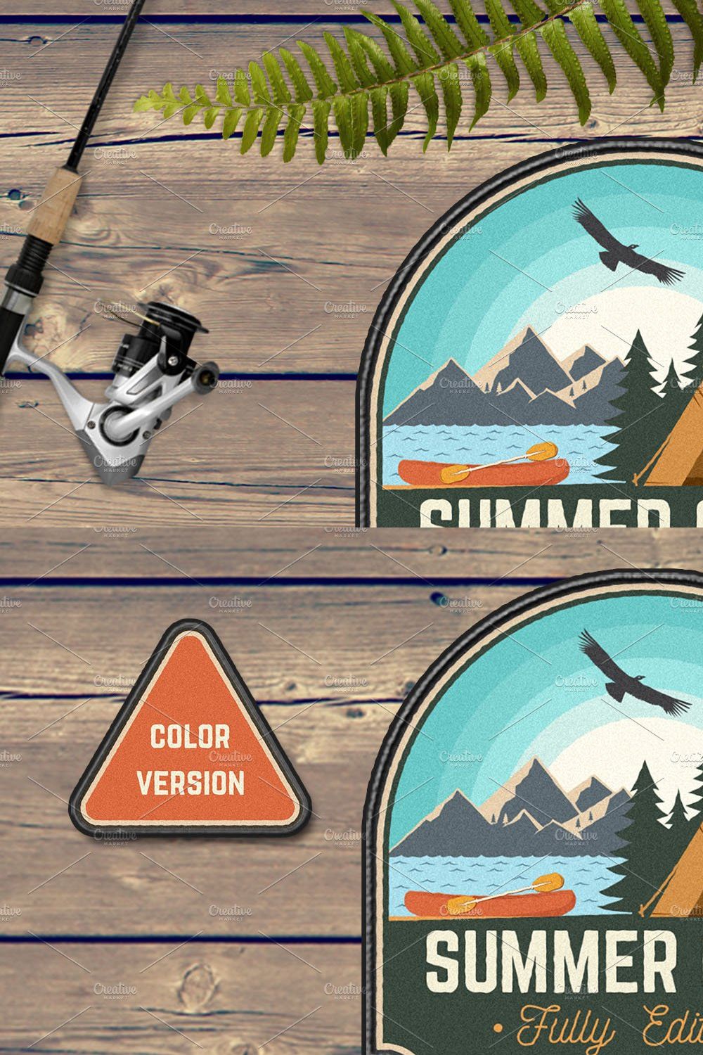 Summer Camp Patches Part 2 pinterest preview image.