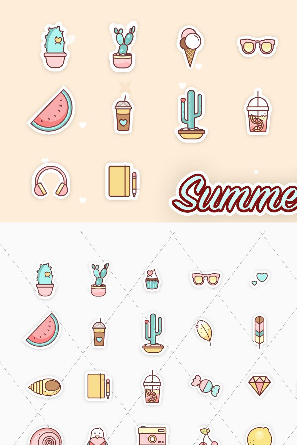 Summer time pinterest preview image.