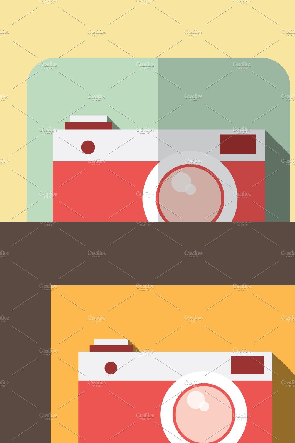 Summer Vacation Flat Icons pinterest preview image.