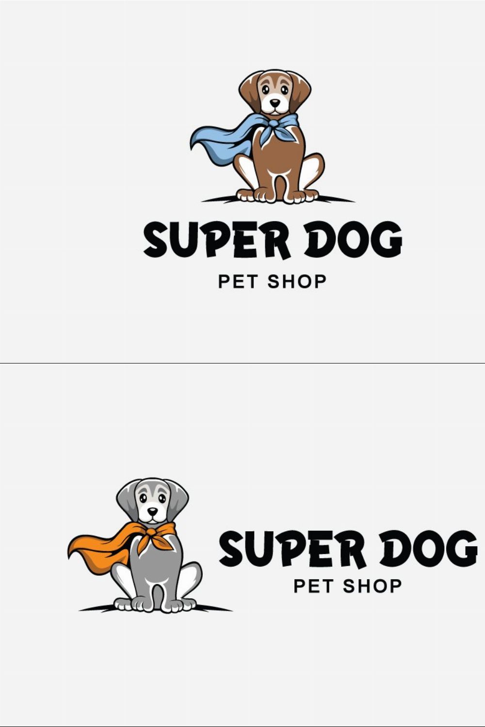 Super Dog Logo pinterest preview image.