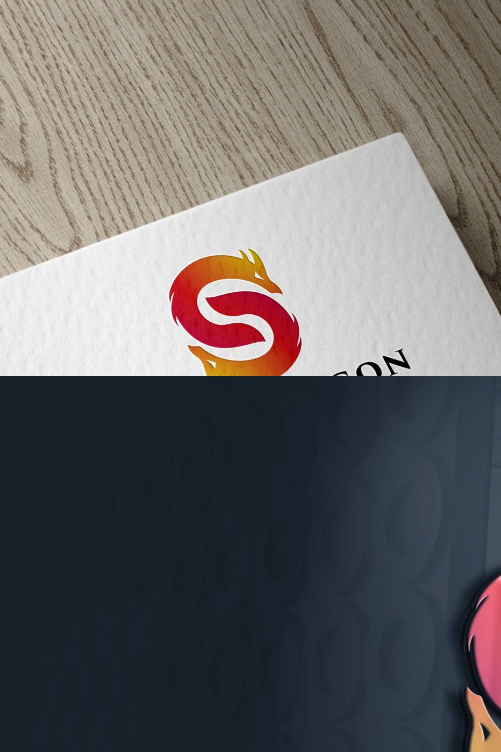 Super Dragon Letter S Logo pinterest preview image.