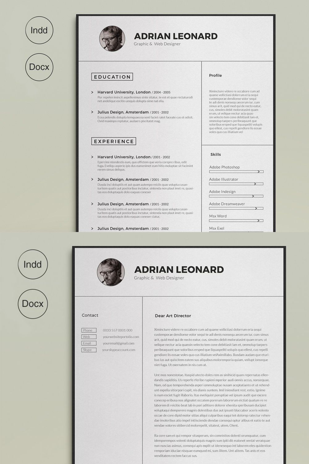 Super Resume pinterest preview image.