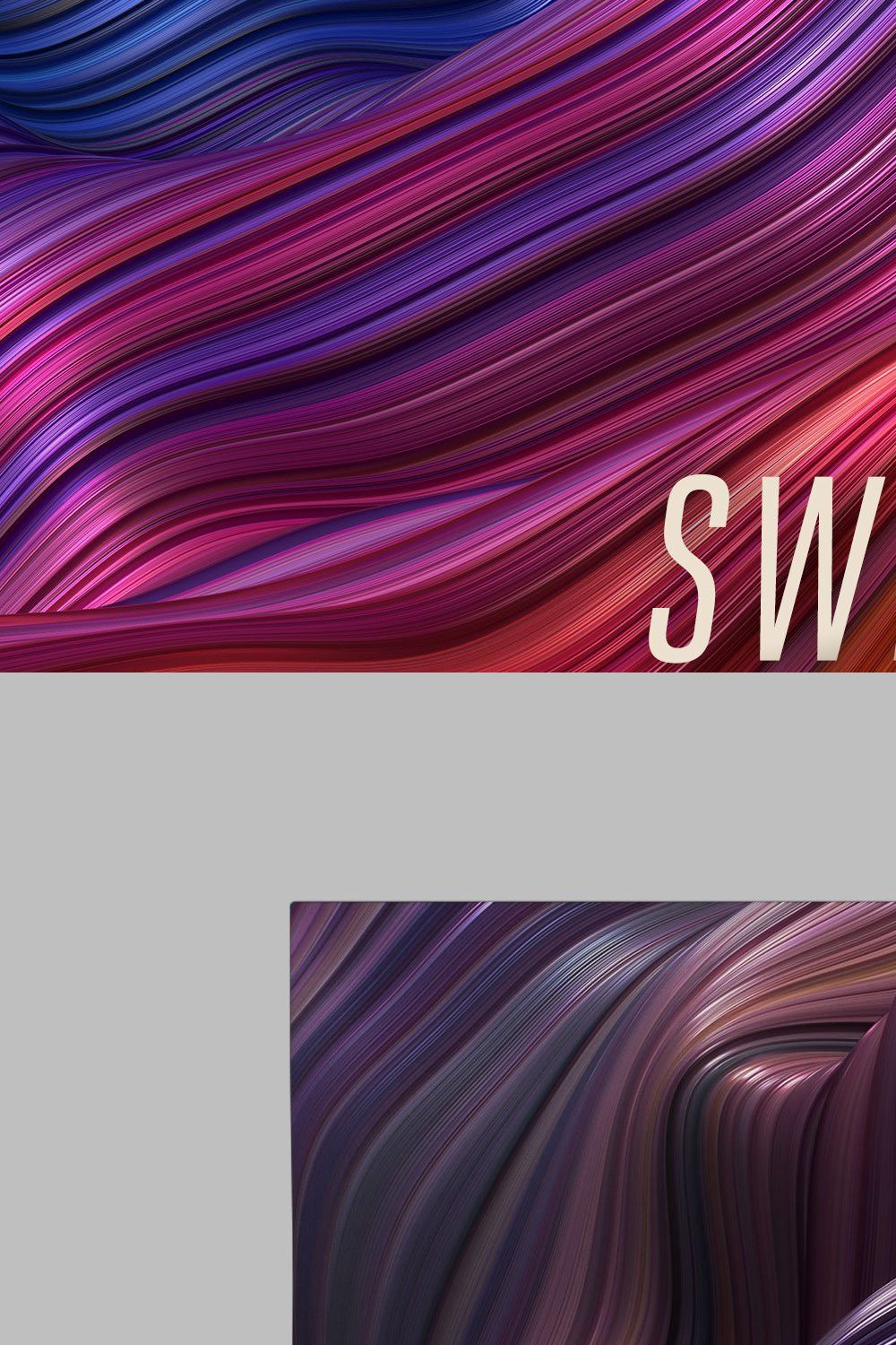 Sweep: Glossy Cascading Textures pinterest preview image.