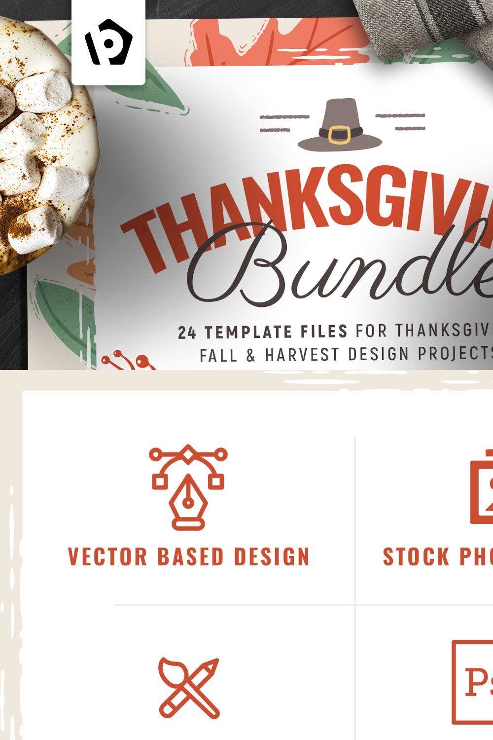 Thanksgiving Flyer / Poster Bundle pinterest preview image.
