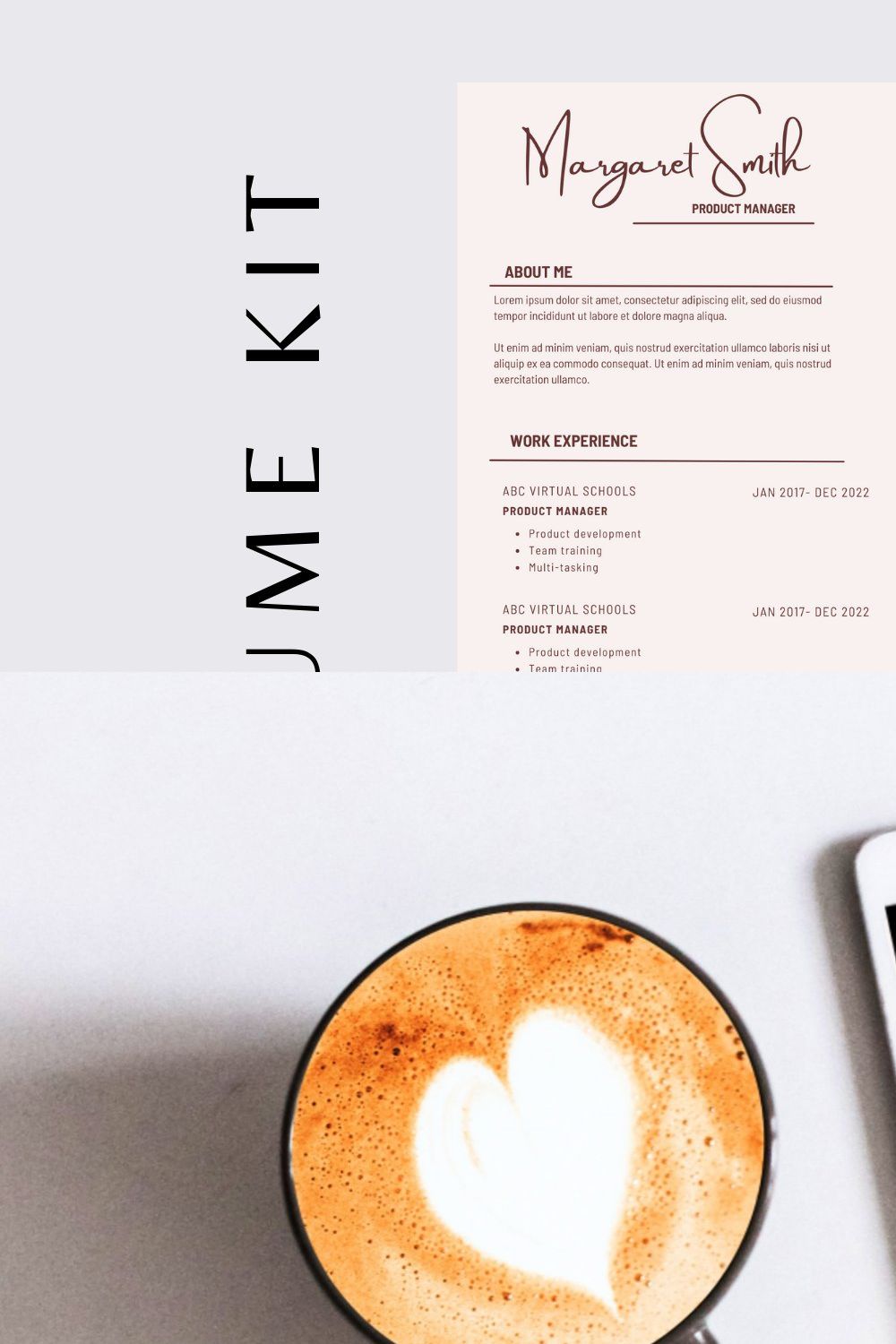 The NYC Resume Kit pinterest preview image.