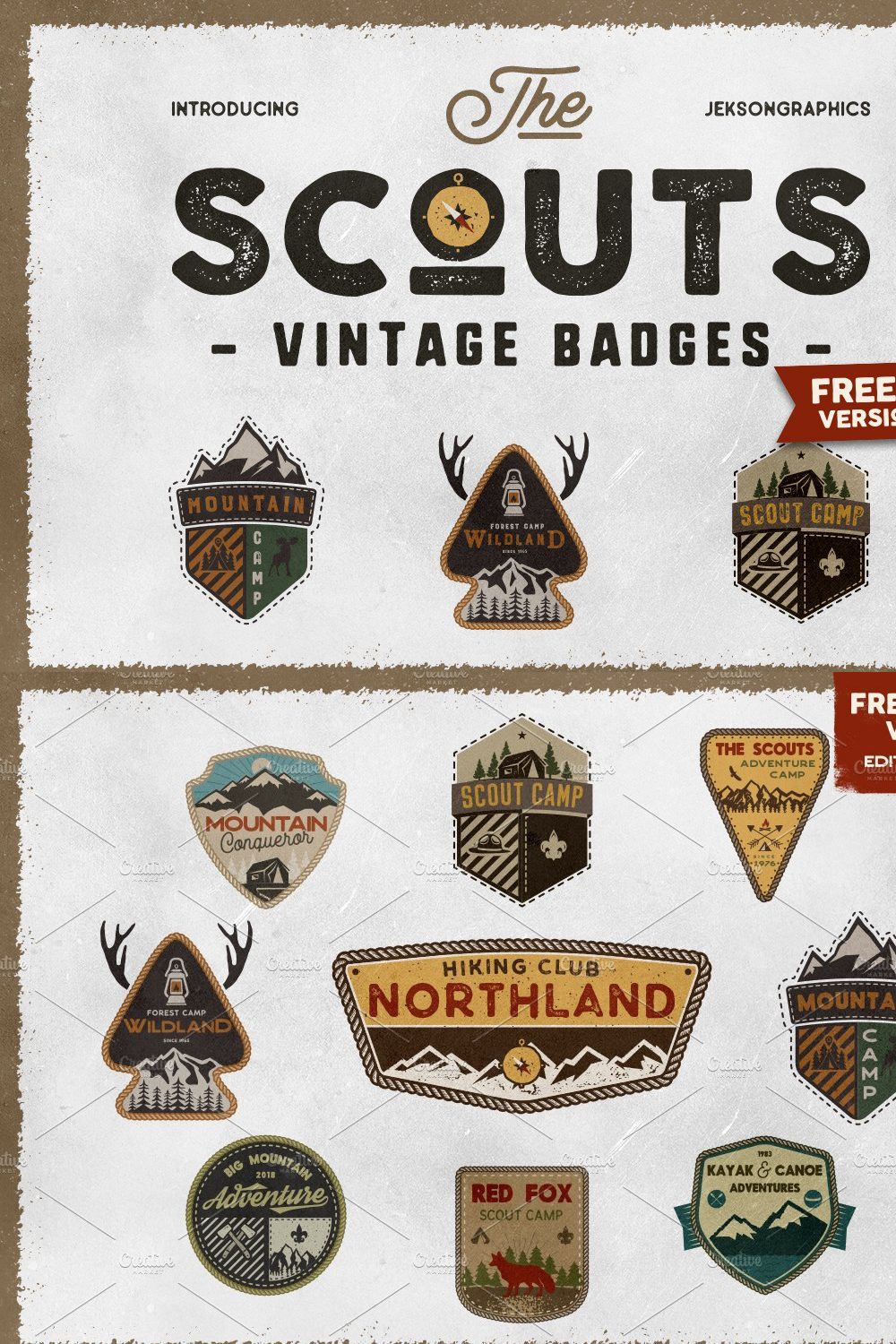 The Scouts Logos & Camping Badges pinterest preview image.