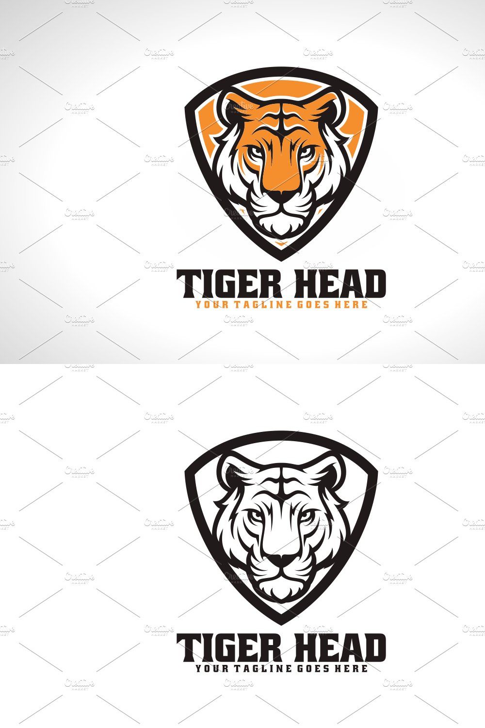 Tiger Head pinterest preview image.