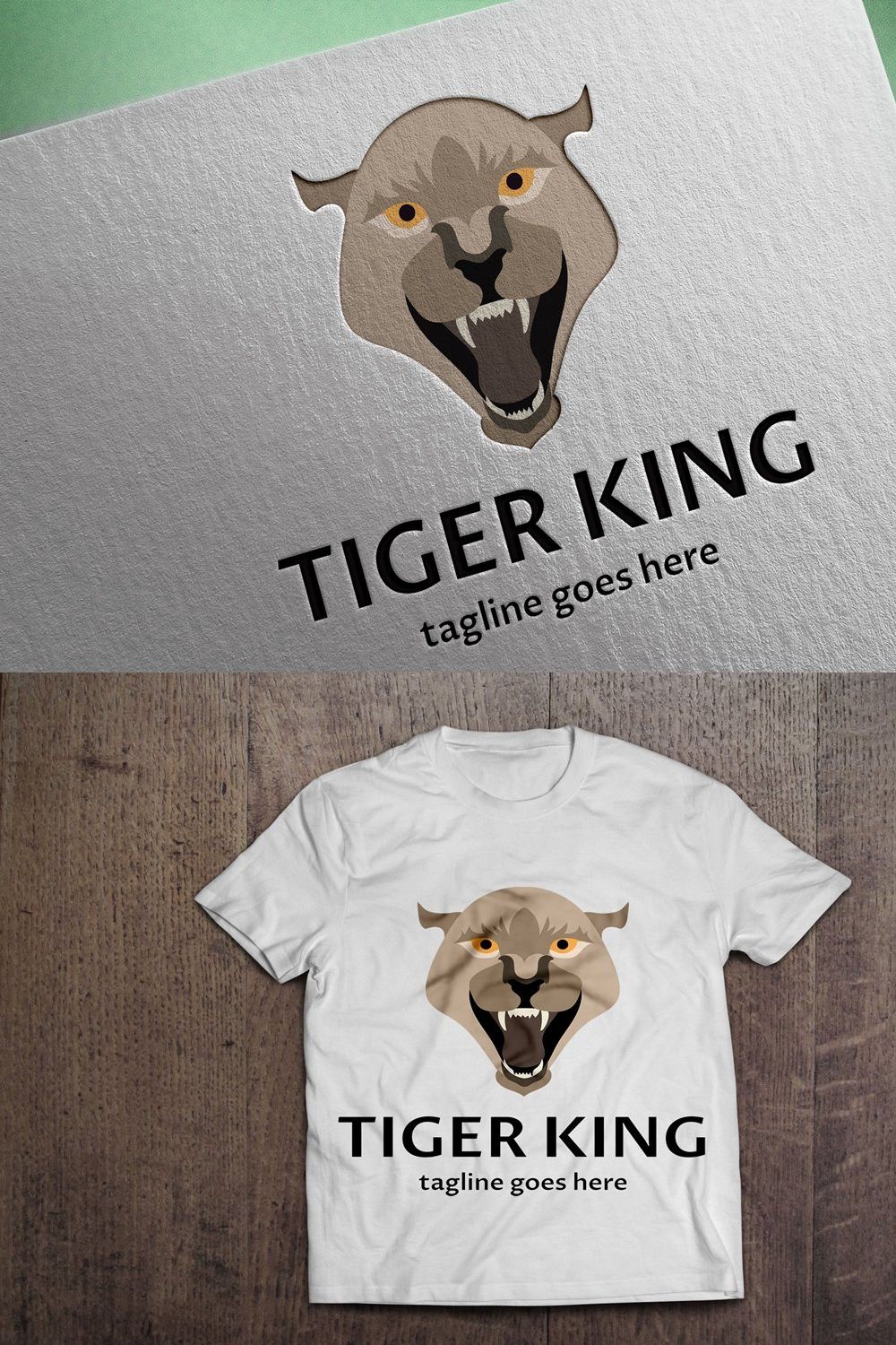 Tiger King Logo pinterest preview image.