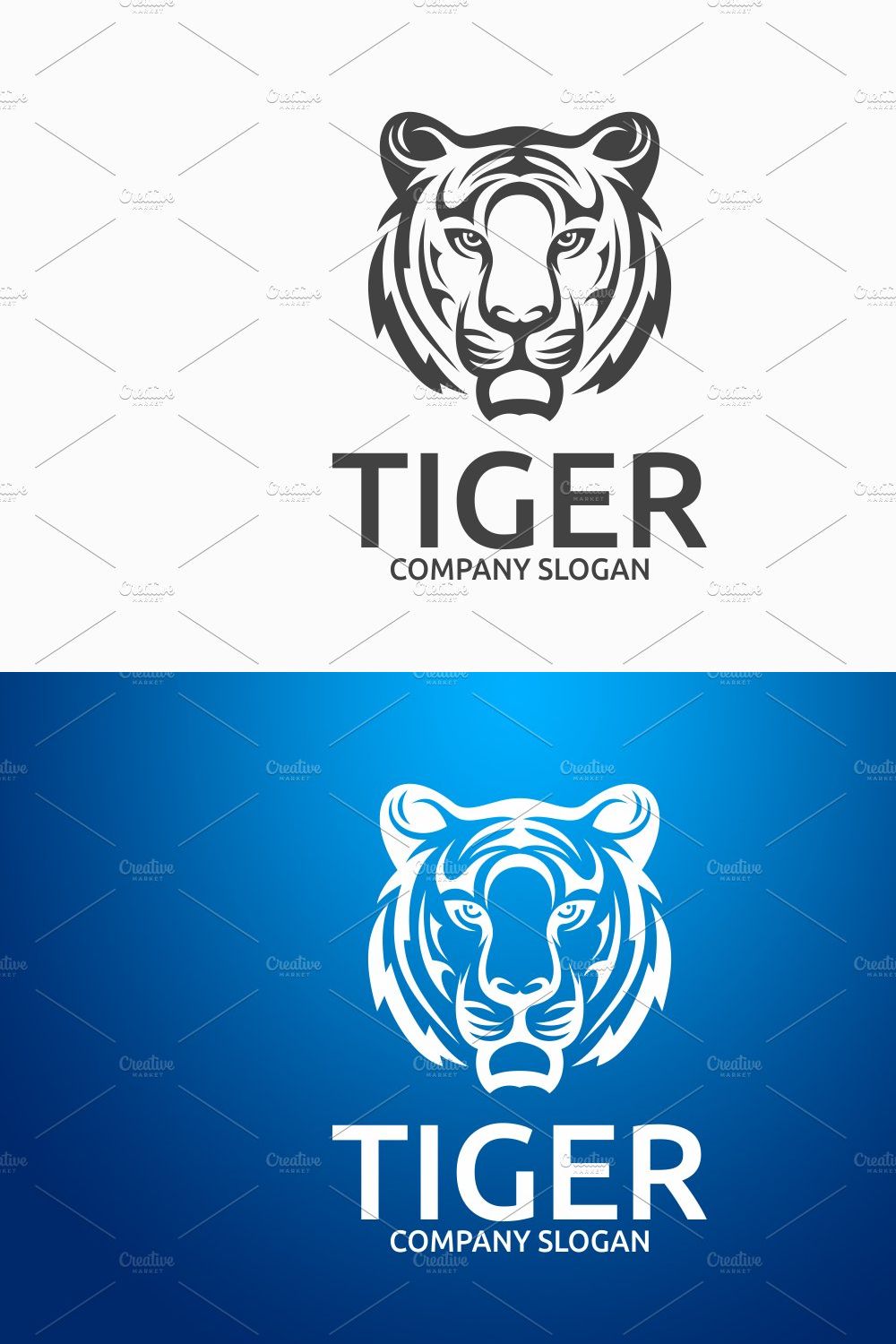 Tiger Logo pinterest preview image.