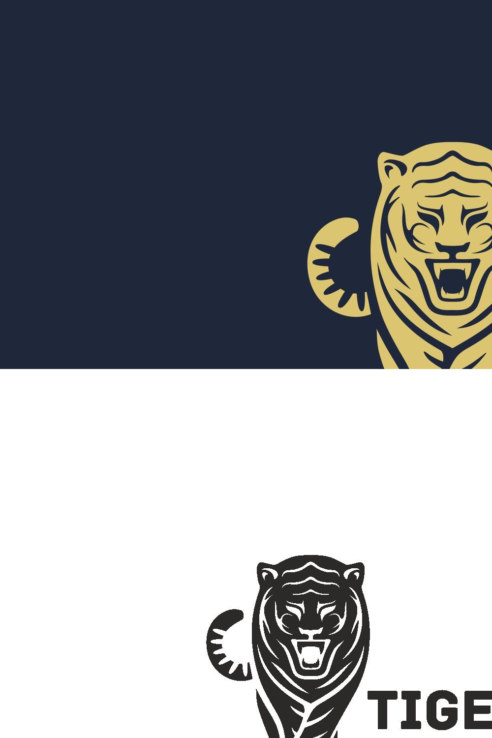 Tiger Logo pinterest preview image.