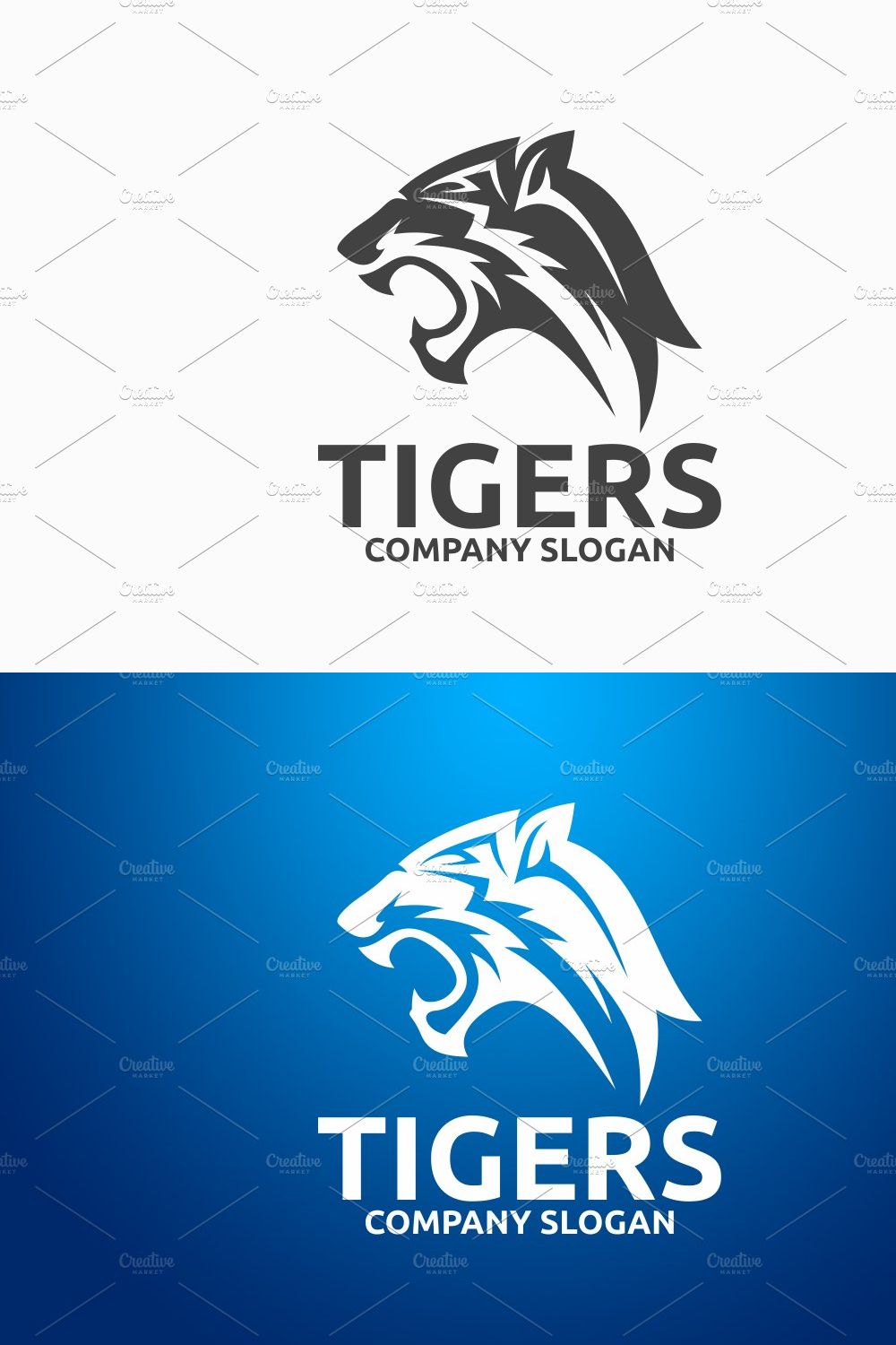 Tigers Logo pinterest preview image.