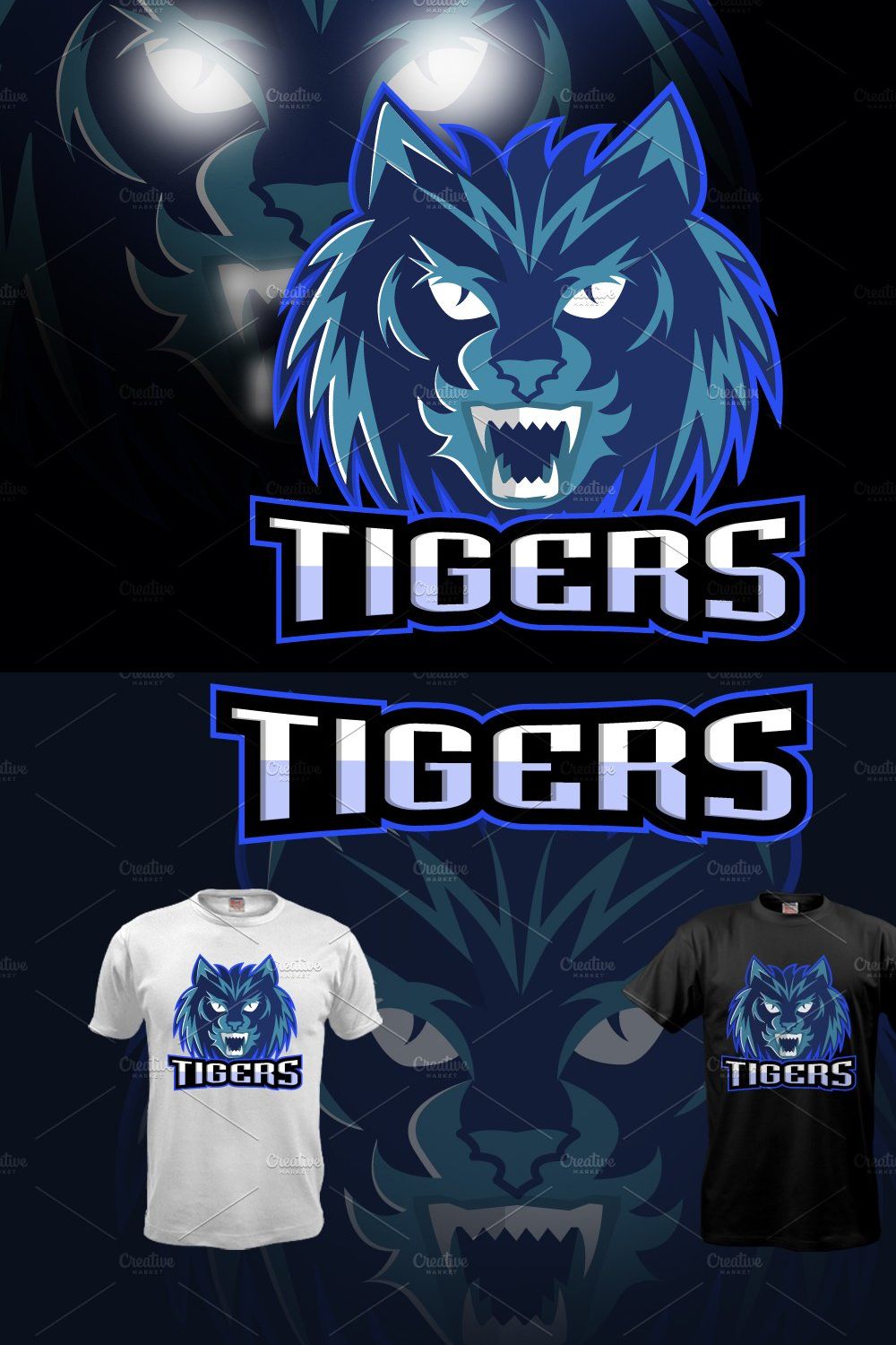 Tigers logo sport team pinterest preview image.
