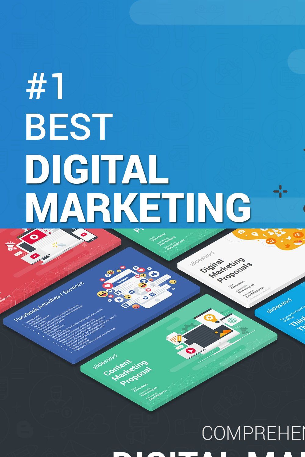 Top Digital Marketing Proposals PPT pinterest preview image.