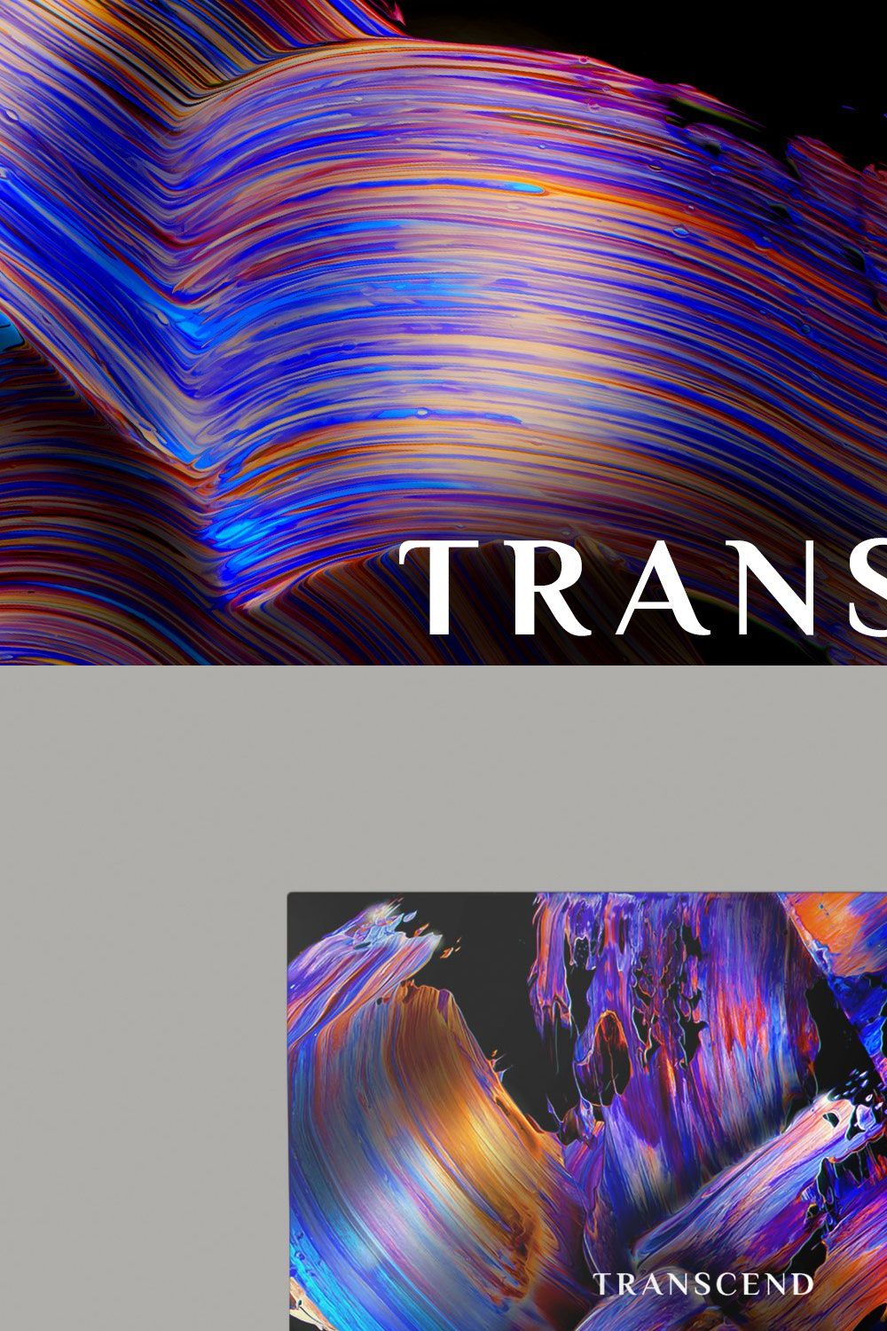 Transcend: Glimmering Paint Textures pinterest preview image.