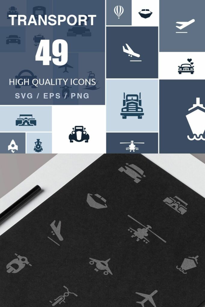 Transportation icons – MasterBundles
