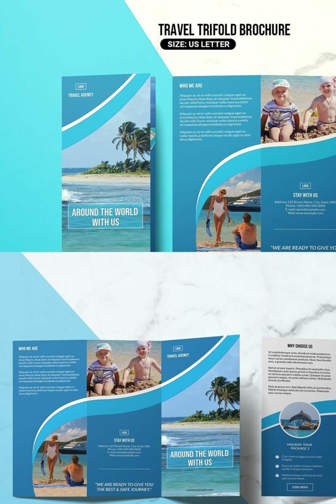 Travel Agency Trifold Brochure – Masterbundles