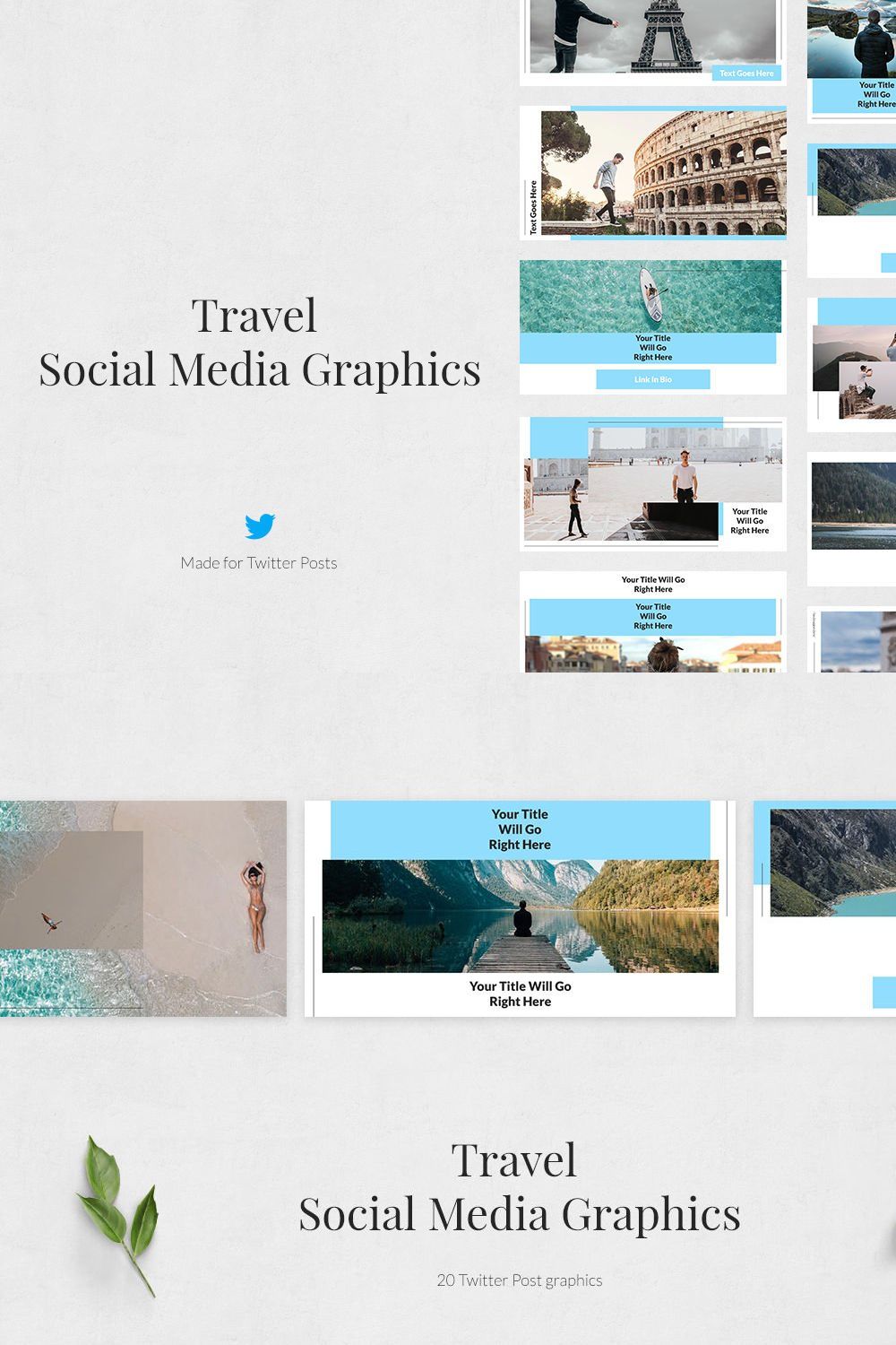 Travel Twitter Posts pinterest preview image.