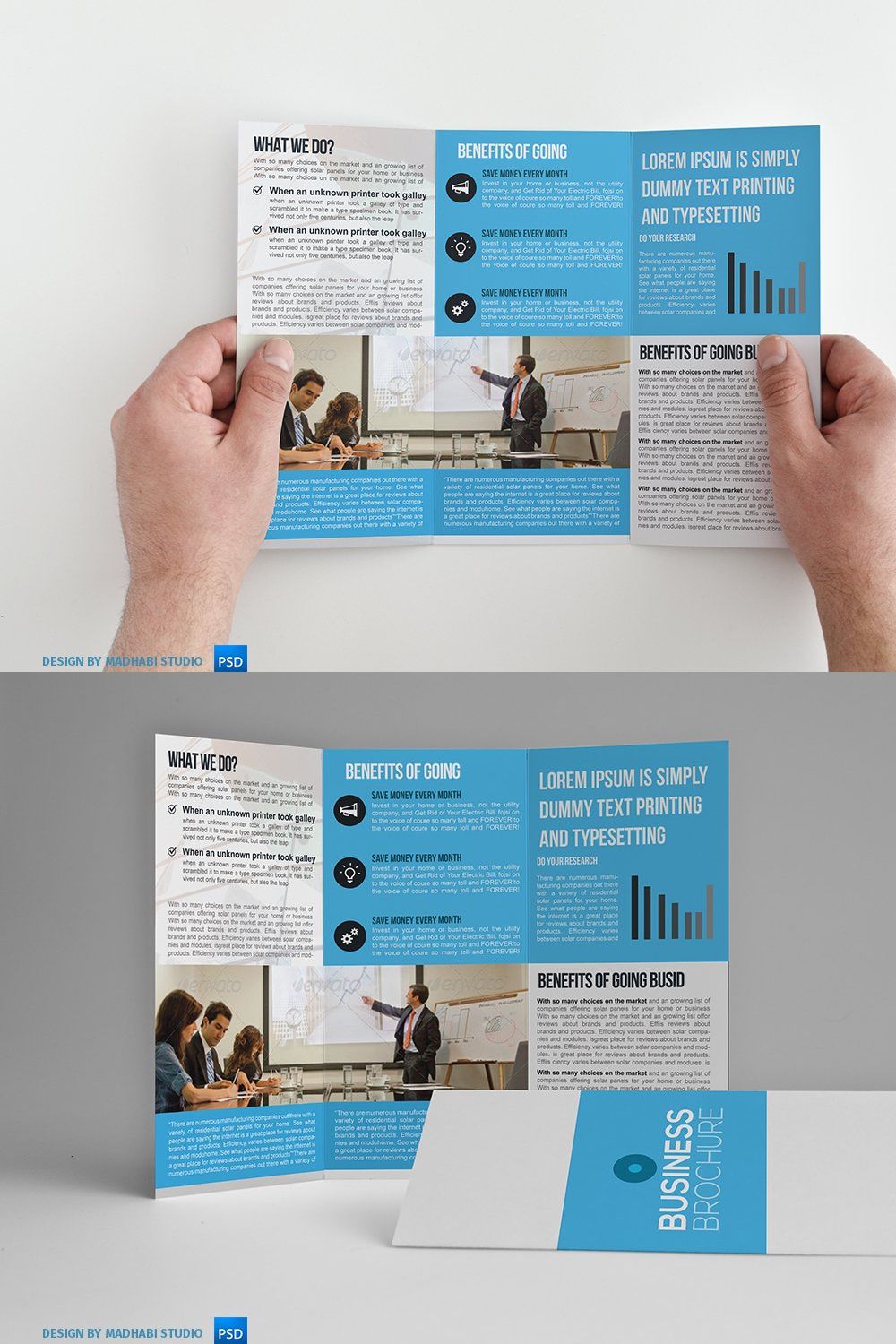 Trifold Business Brochure Vol02 pinterest preview image.
