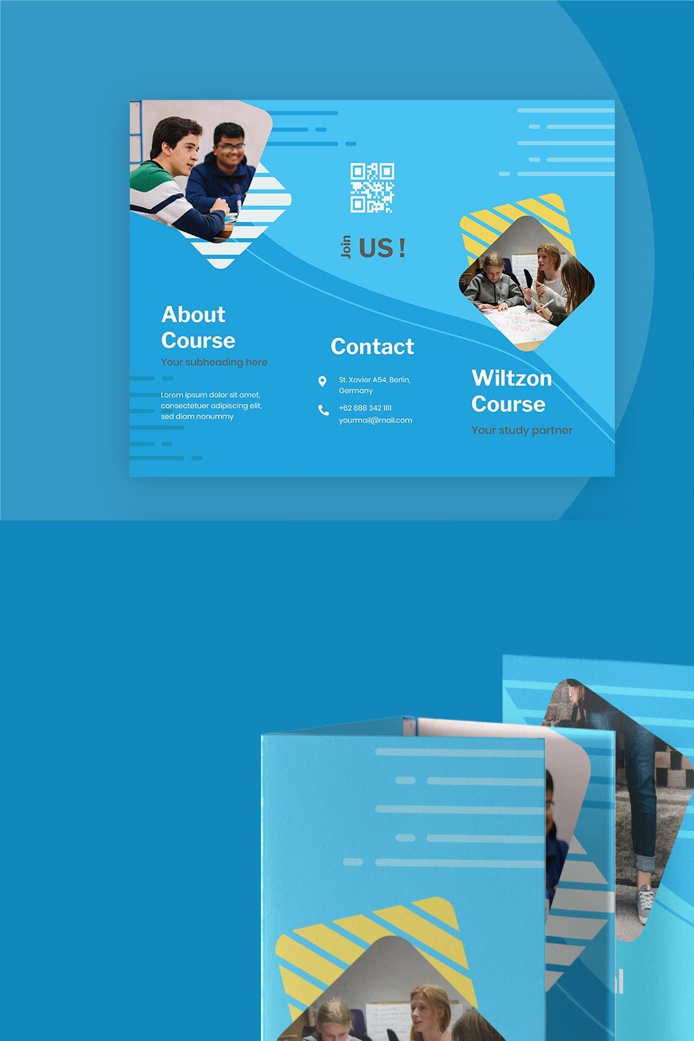 Trifold Education pinterest preview image.