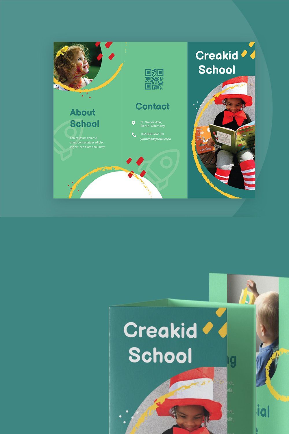 Trifold Education pinterest preview image.