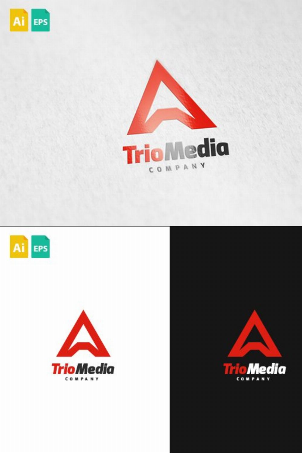 TrioMedia Logo pinterest preview image.