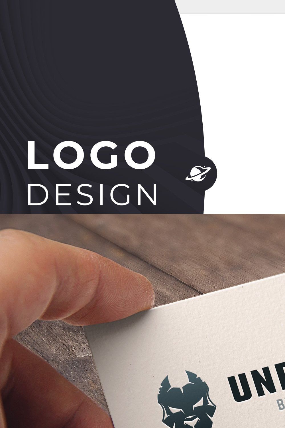 Underdog Logo Template pinterest preview image.