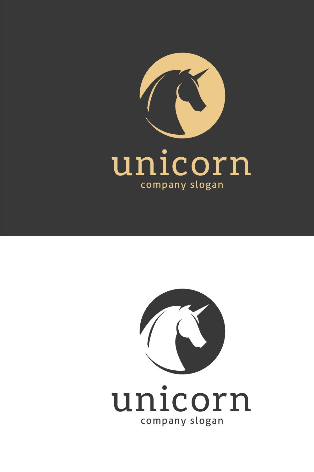 Unicorn Logo pinterest preview image.