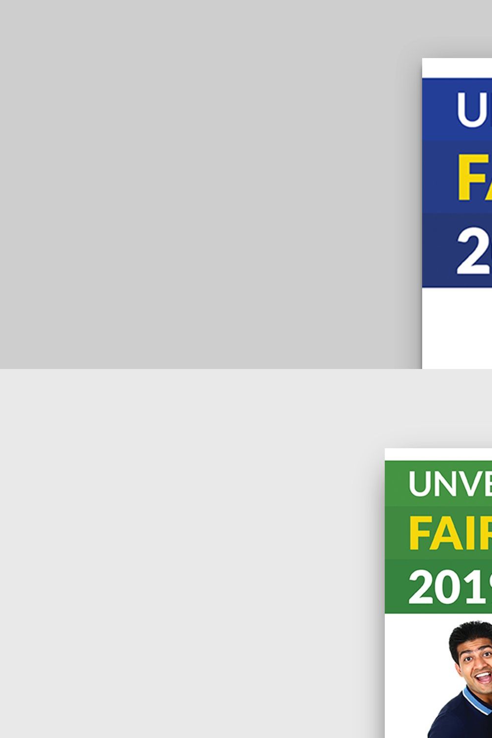 University Fair flyer pinterest preview image.