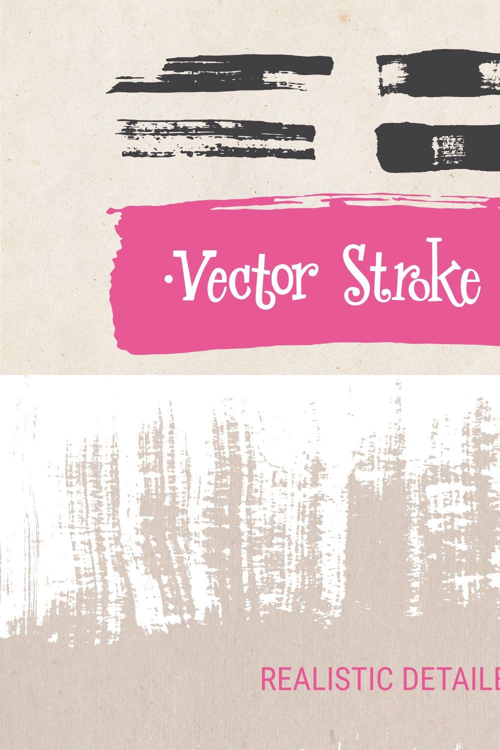 Vector stroke brushes pinterest preview image.