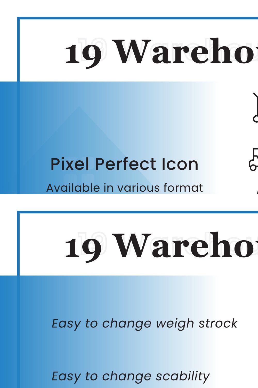 Warehouse icon pinterest preview image.