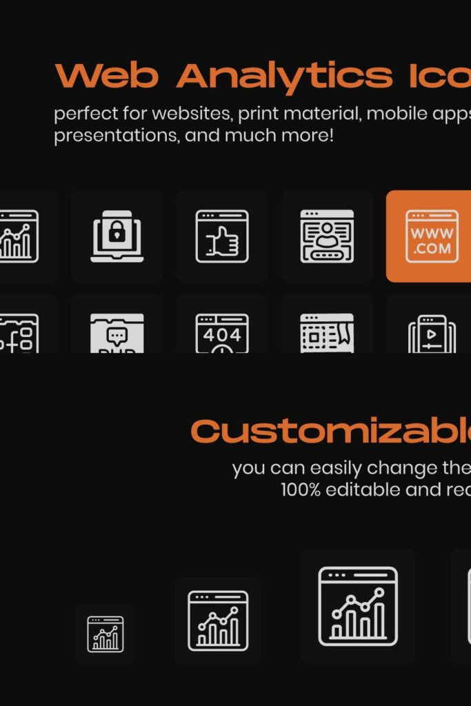 Web Development Linear Icons Pack – MasterBundles
