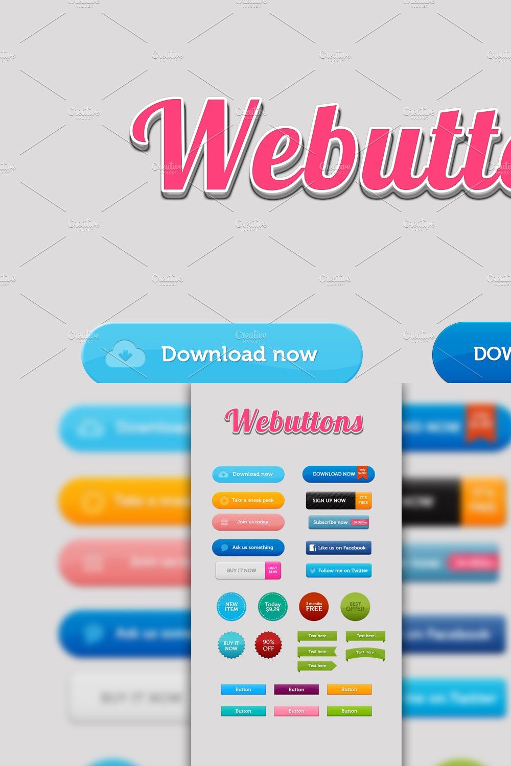Webbuttons pinterest preview image.