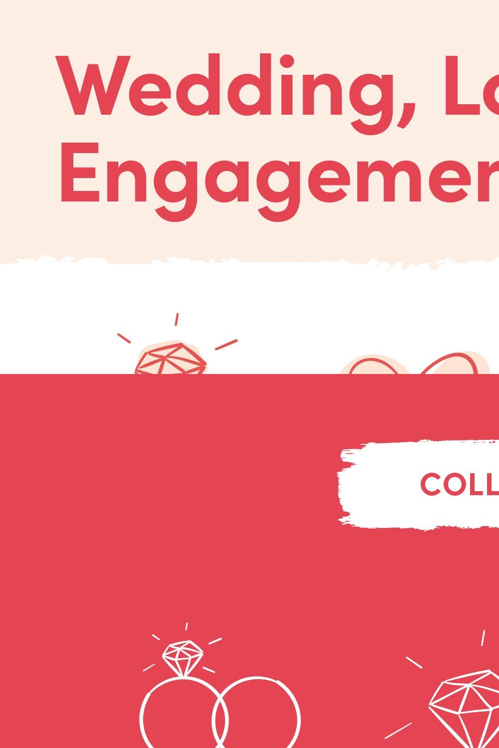 Wedding, Love & Engagement Icons pinterest preview image.