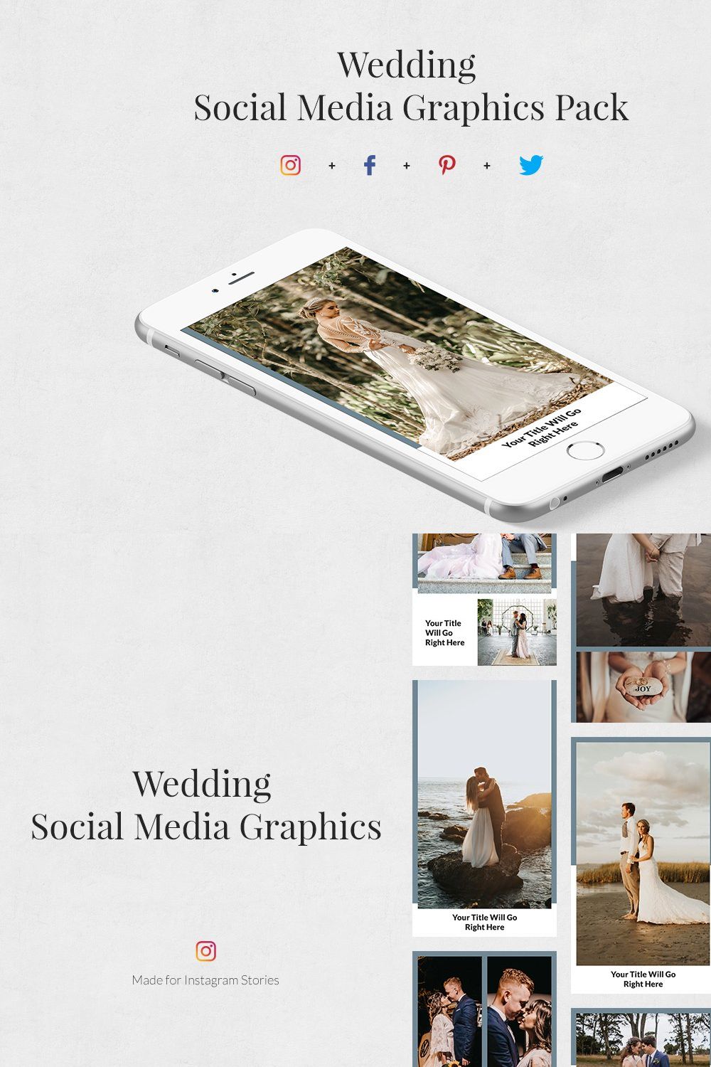 Wedding Pack pinterest preview image.