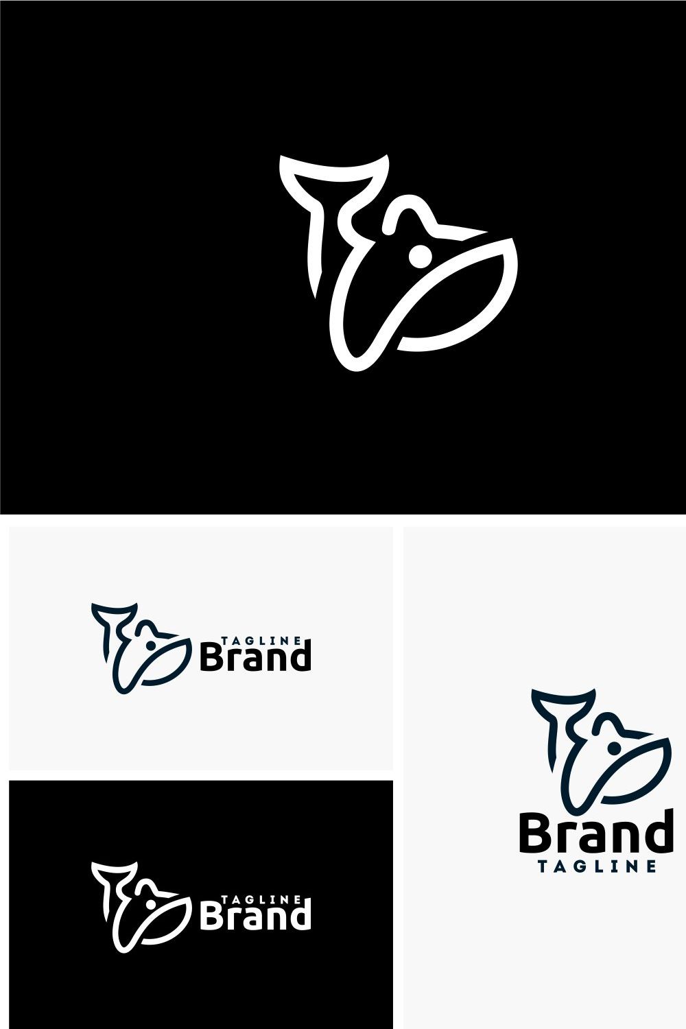 Whale Logo pinterest preview image.