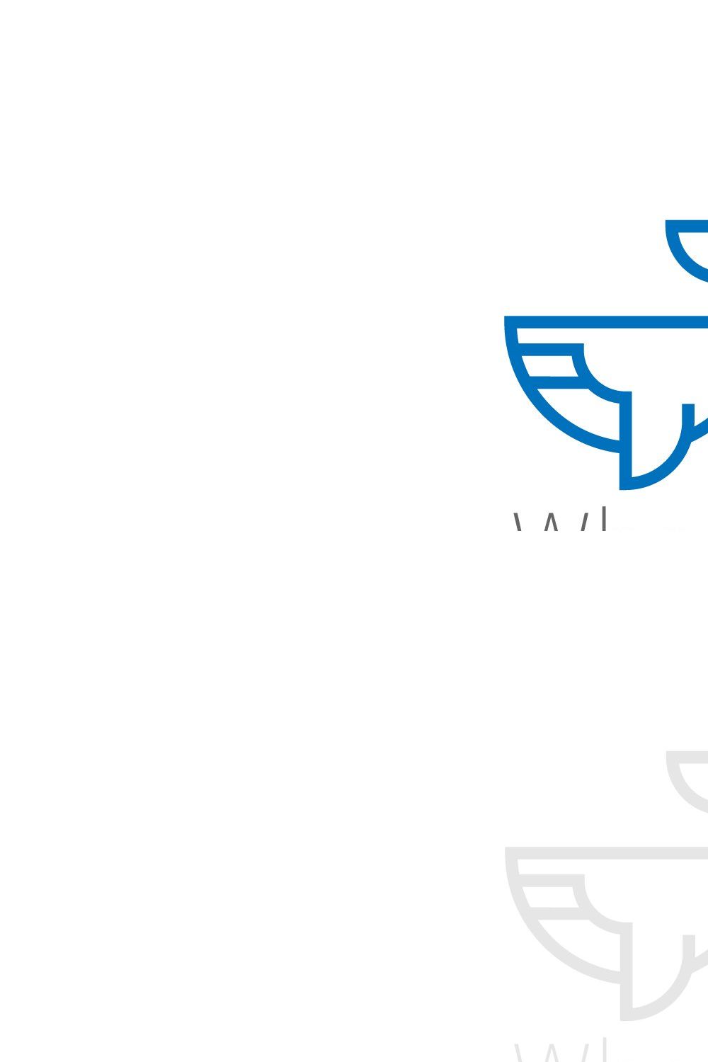 Whale logo pinterest preview image.