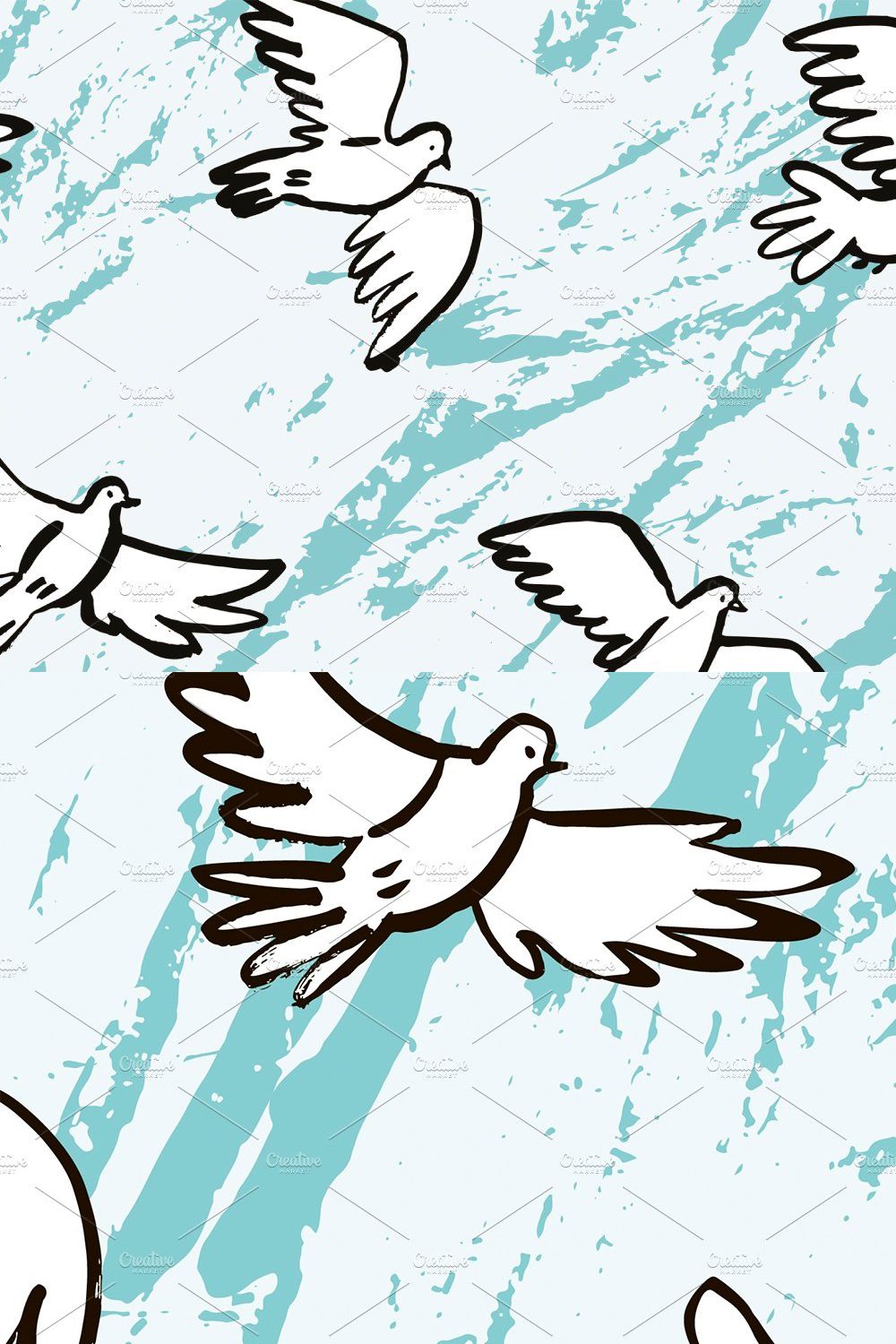 White Pigeon Flying pinterest preview image.