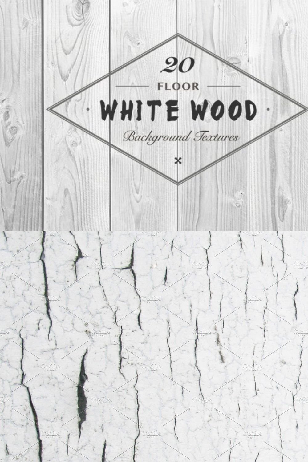 White Wood Floor Background Textures pinterest preview image.