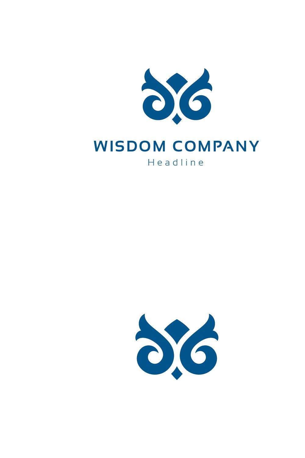 Wisdom company logo. pinterest preview image.