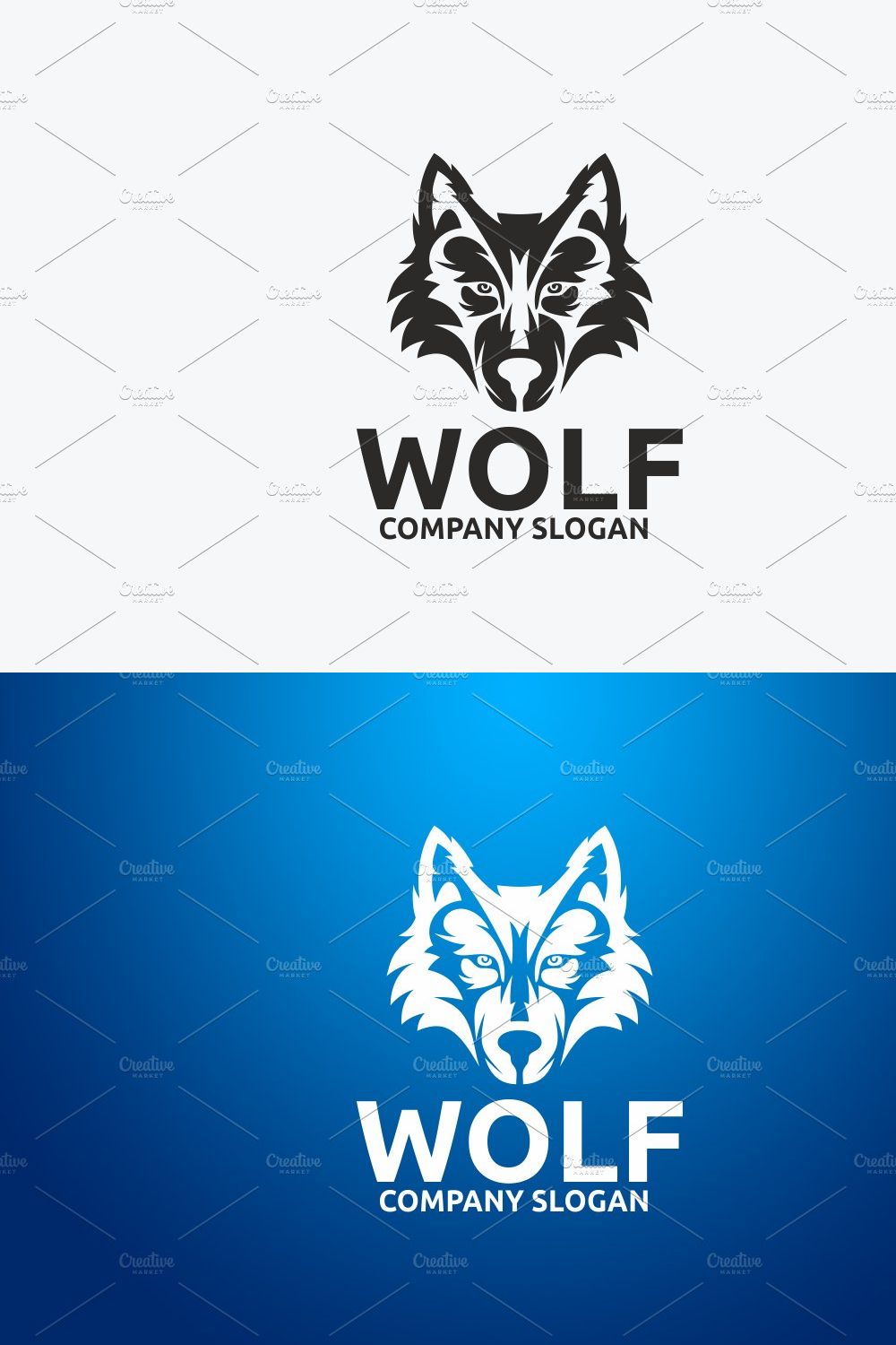 Wolf pinterest preview image.