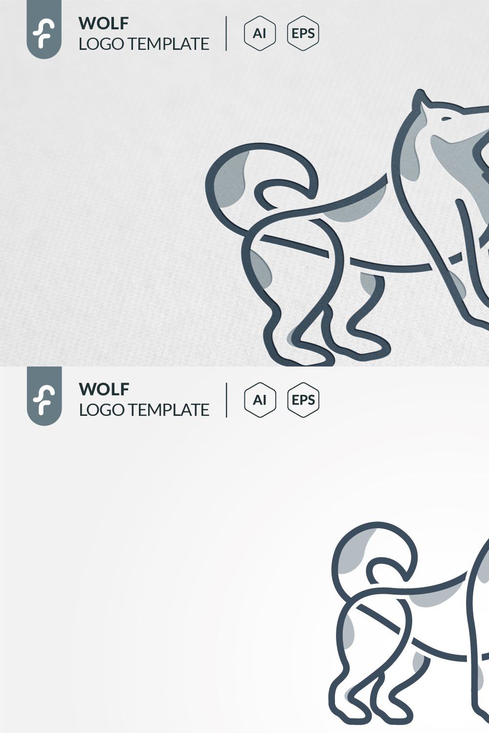 Wolf Brand Logo pinterest preview image.