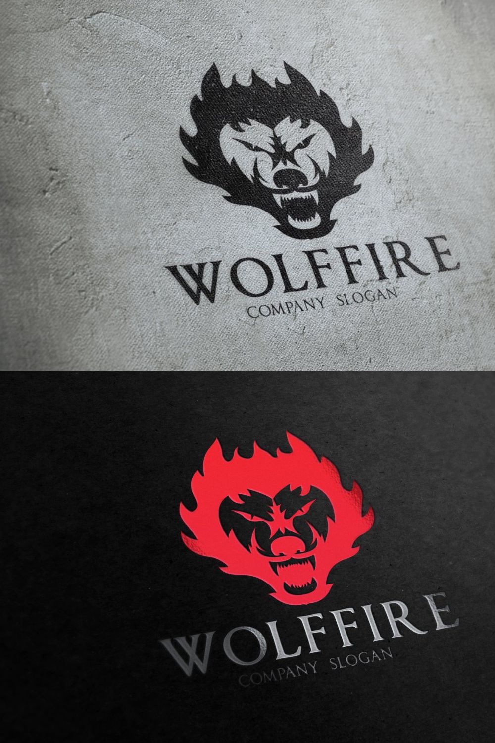 Wolf Fire pinterest preview image.